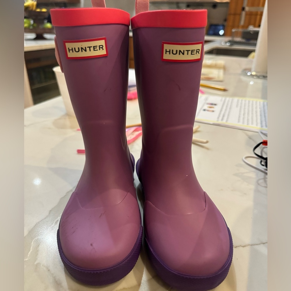 Hunter rain boots little girls